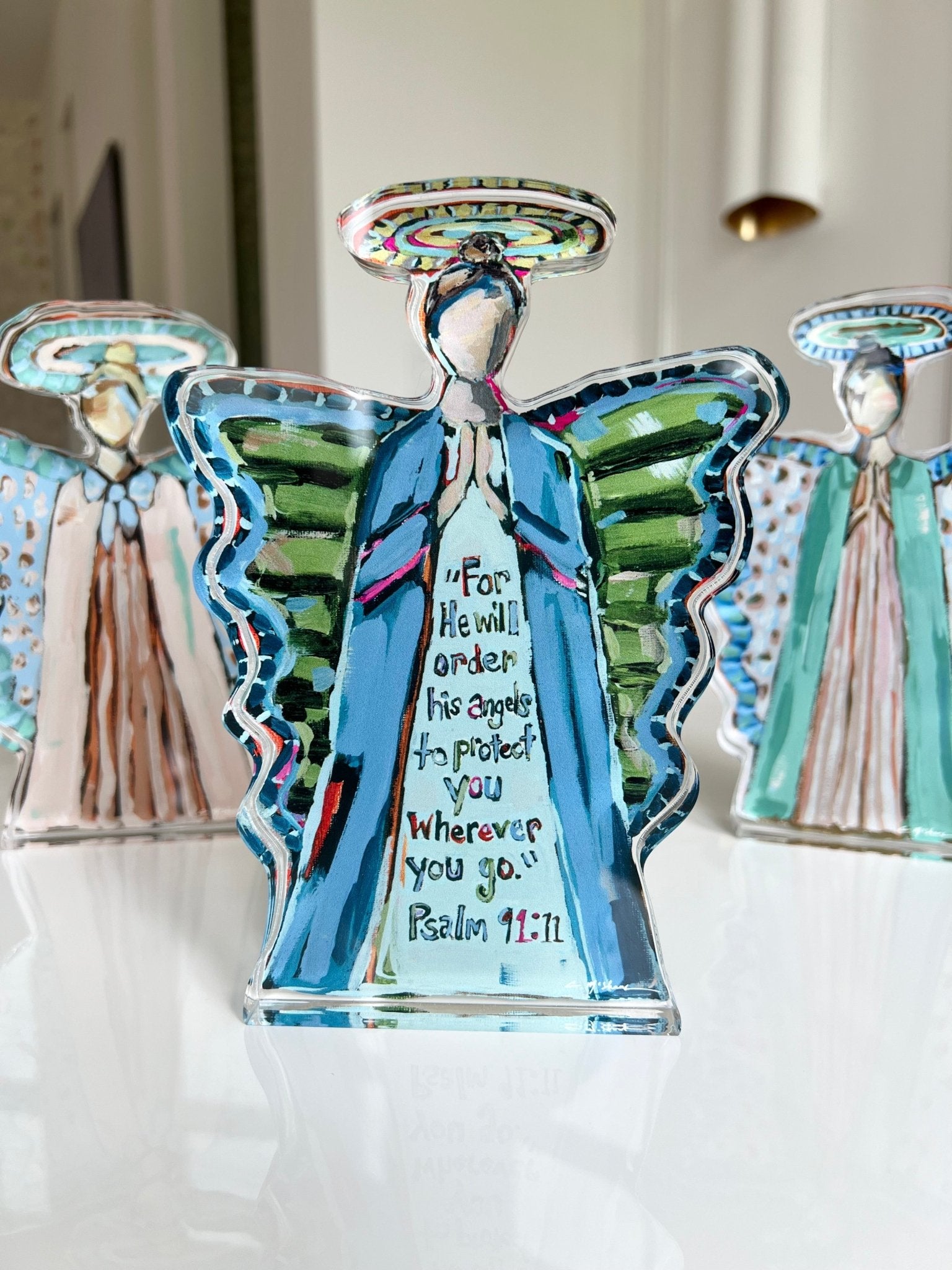 To Protect You Angel Acrylic Tabletop Art - Che Cose Belle