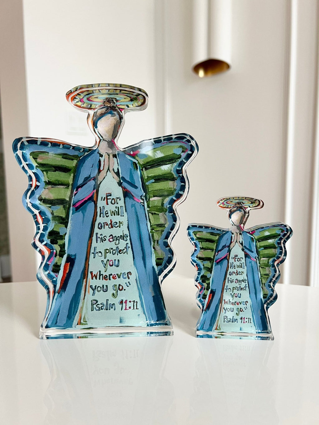 To Protect You Angel Acrylic Tabletop Art - Che Cose Belle