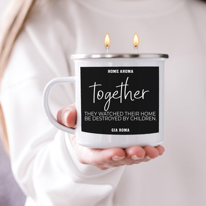 16oz Reusable Metal Candle Mug Scented Soy Candle Gift