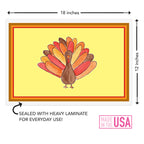 Tom Turkey Kids Placemat - Che Cose Belle