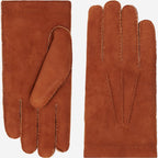 Tommaso - Italian suede leather gloves with luxurious natural sheep fur lining - Che Cose Belle