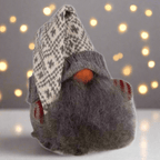 Tomte Gnome - Little Claus (Grey knitted Cap) - Che Cose Belle