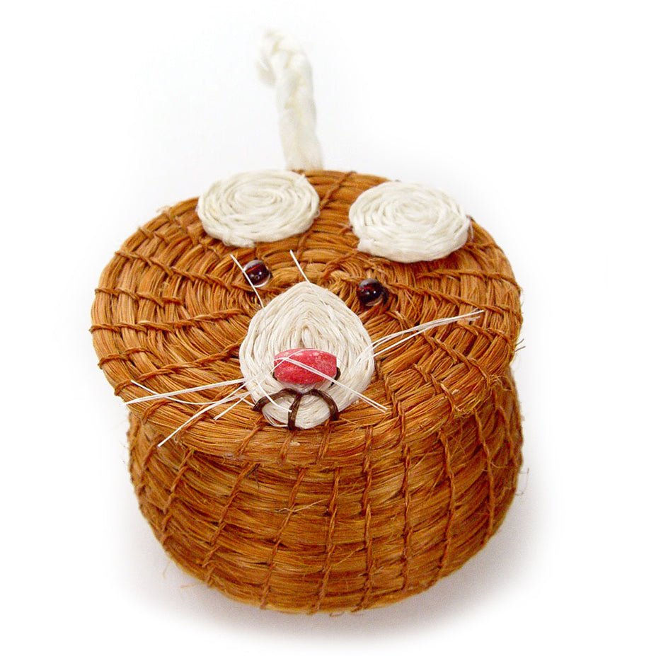 Toothy Mouse Lidded Basket - Che Cose Belle
