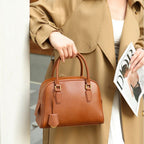 Top-Grain Leather Versatile Bag 2026 New Boston Pillow Bag Shoulder And Crossbody Bag Large Capacity Genuine Leather Handbag - Che Cose Belle