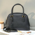 Top-Grain Leather Versatile Bag 2026 New Boston Pillow Bag Shoulder And Crossbody Bag Large Capacity Genuine Leather Handbag - Che Cose Belle