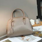 Top-Grain Leather Versatile Bag 2026 New Boston Pillow Bag Shoulder And Crossbody Bag Large Capacity Genuine Leather Handbag - Che Cose Belle