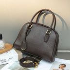 Top-Grain Leather Versatile Bag 2026 New Boston Pillow Bag Shoulder And Crossbody Bag Large Capacity Genuine Leather Handbag - Che Cose Belle