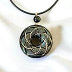 Torus Vortex Pendant - Shungite orgonite Rodin coil necklace - Che Cose Belle
