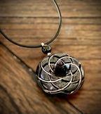 Torus Vortex Pendant - Shungite orgonite Rodin coil necklace - Che Cose Belle