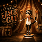 Toss a Jack Cat Halloween Figurine by Lori Mitchell *NEW FOR 2025* - Che Cose Belle