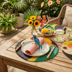 Toucan Handwoven Iraca Napkin Ring - Che Cose Belle
