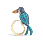 Toucan Handwoven Iraca Napkin Ring - Che Cose Belle