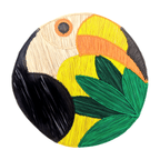 Toucan Handwoven Iraca Placemat - Che Cose Belle