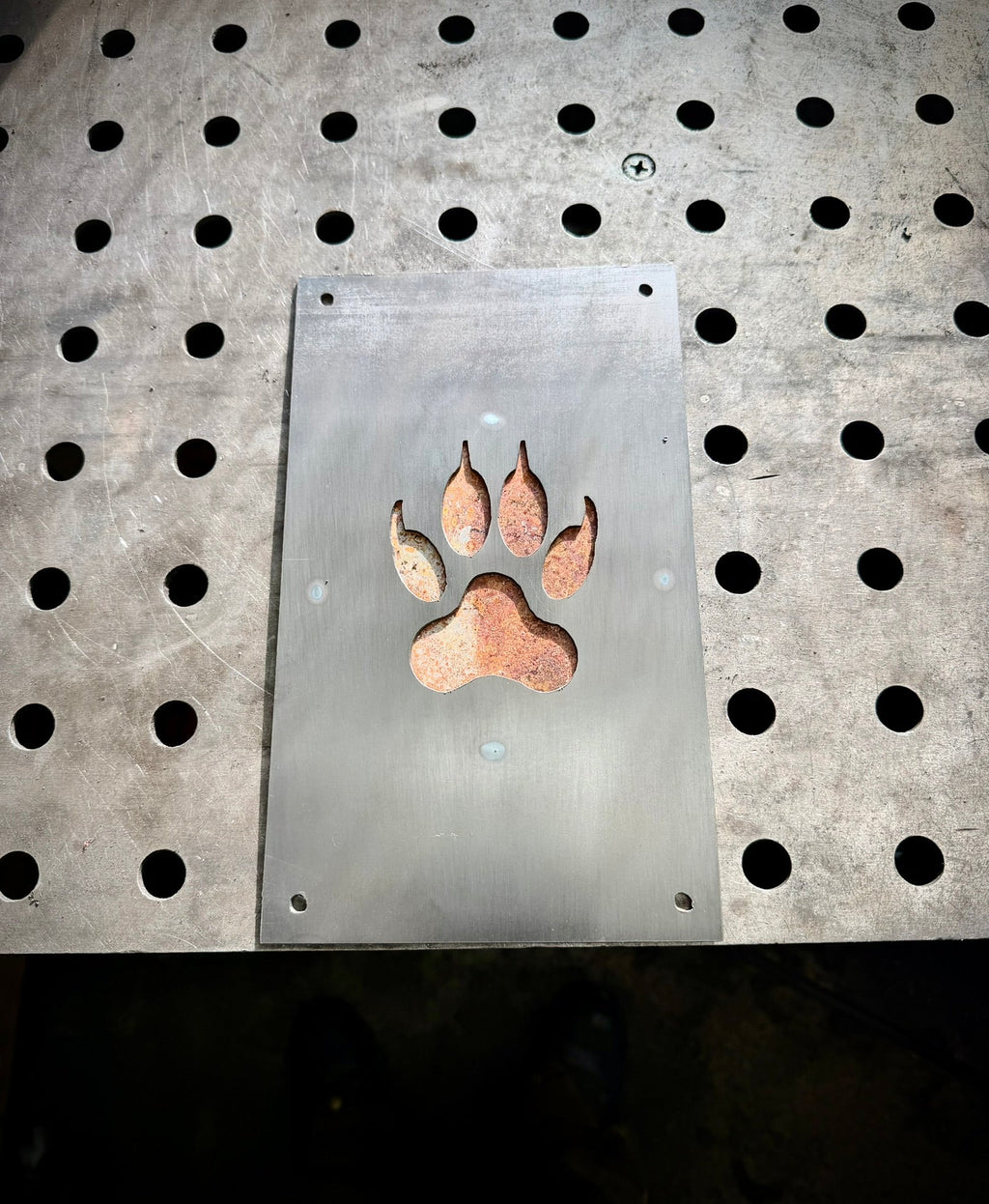 Trail of the Wild – Animal Tracks Layered Steel Wall Art - Che Cose Belle