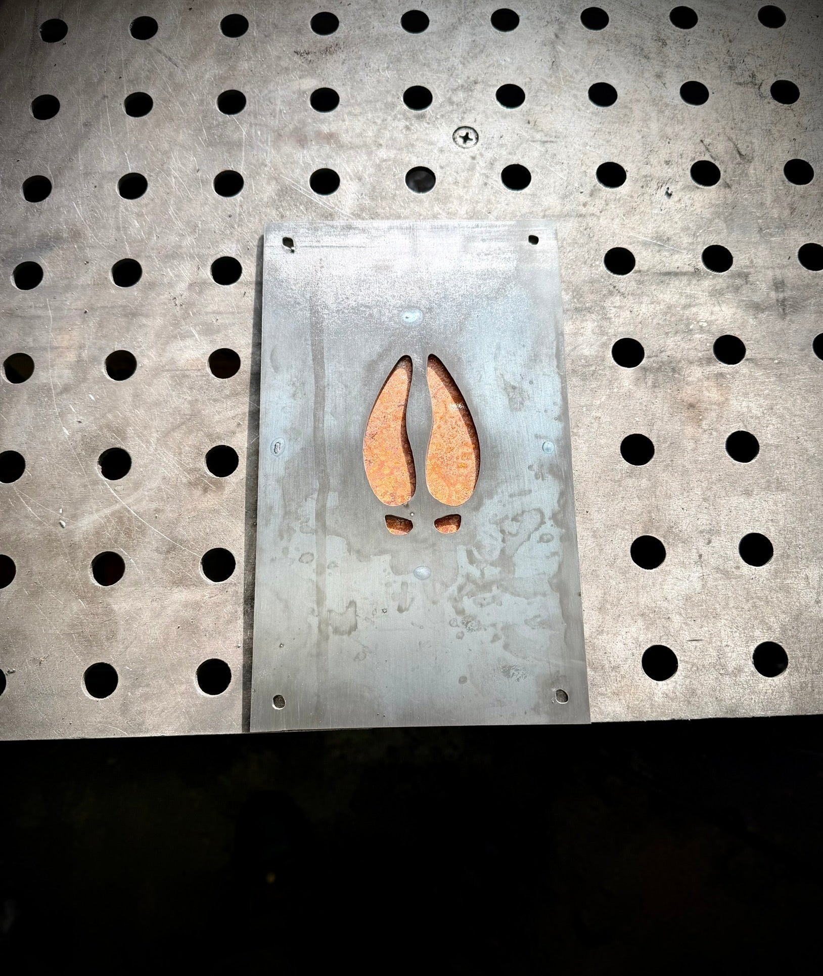 Trail of the Wild – Animal Tracks Layered Steel Wall Art - Che Cose Belle