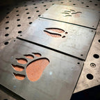 Trail of the Wild – Animal Tracks Layered Steel Wall Art - Che Cose Belle
