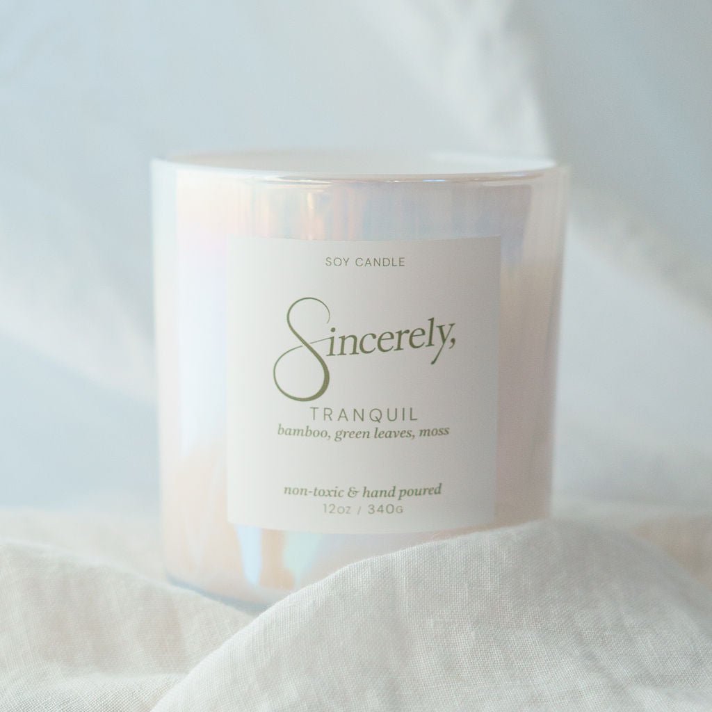 Tranquil Candle - Bamboo & Green Leaves - Che Cose Belle