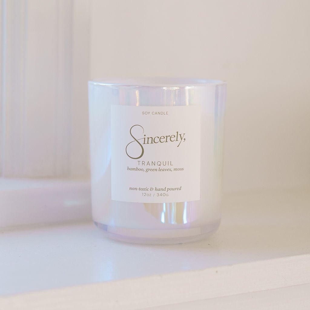 Tranquil Candle - Bamboo & Green Leaves - Che Cose Belle