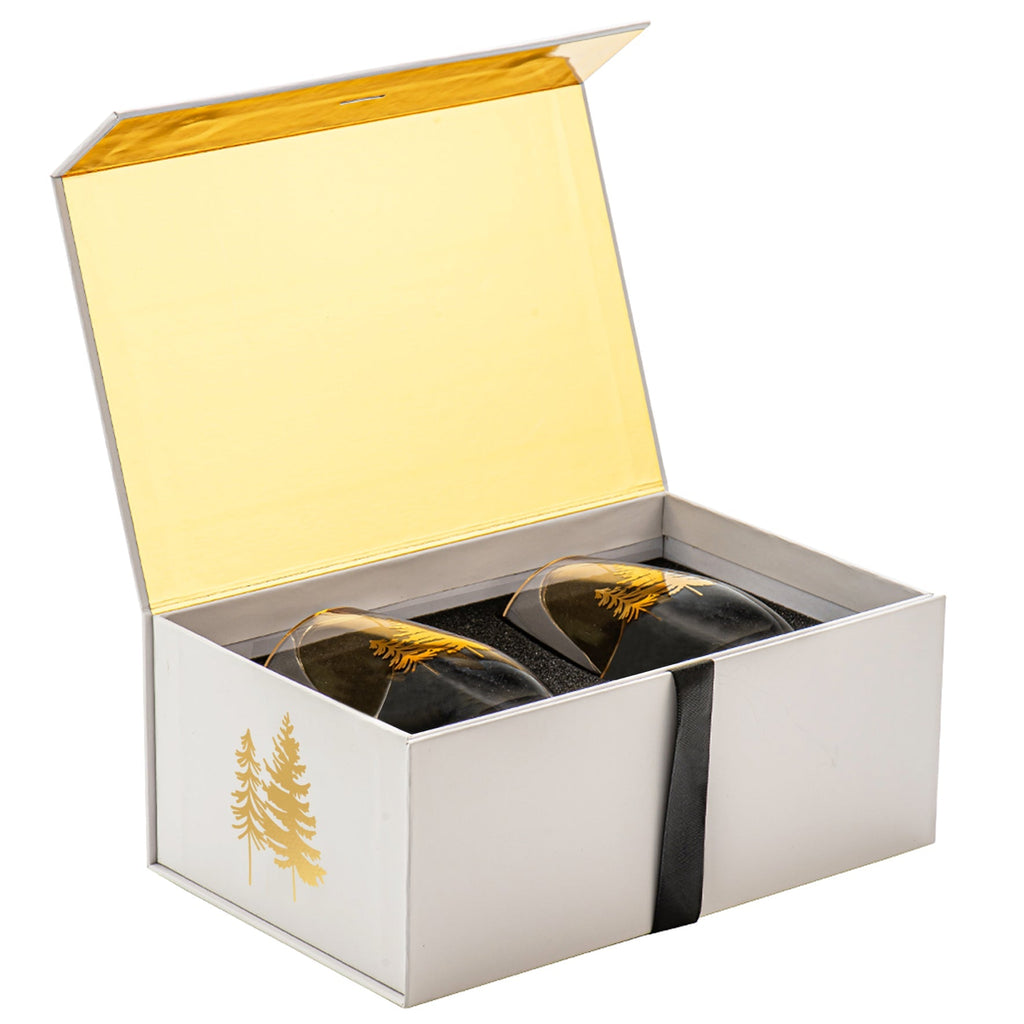 Trees Stemless Wine Glass - Boxed Set of 2 - Che Cose Belle