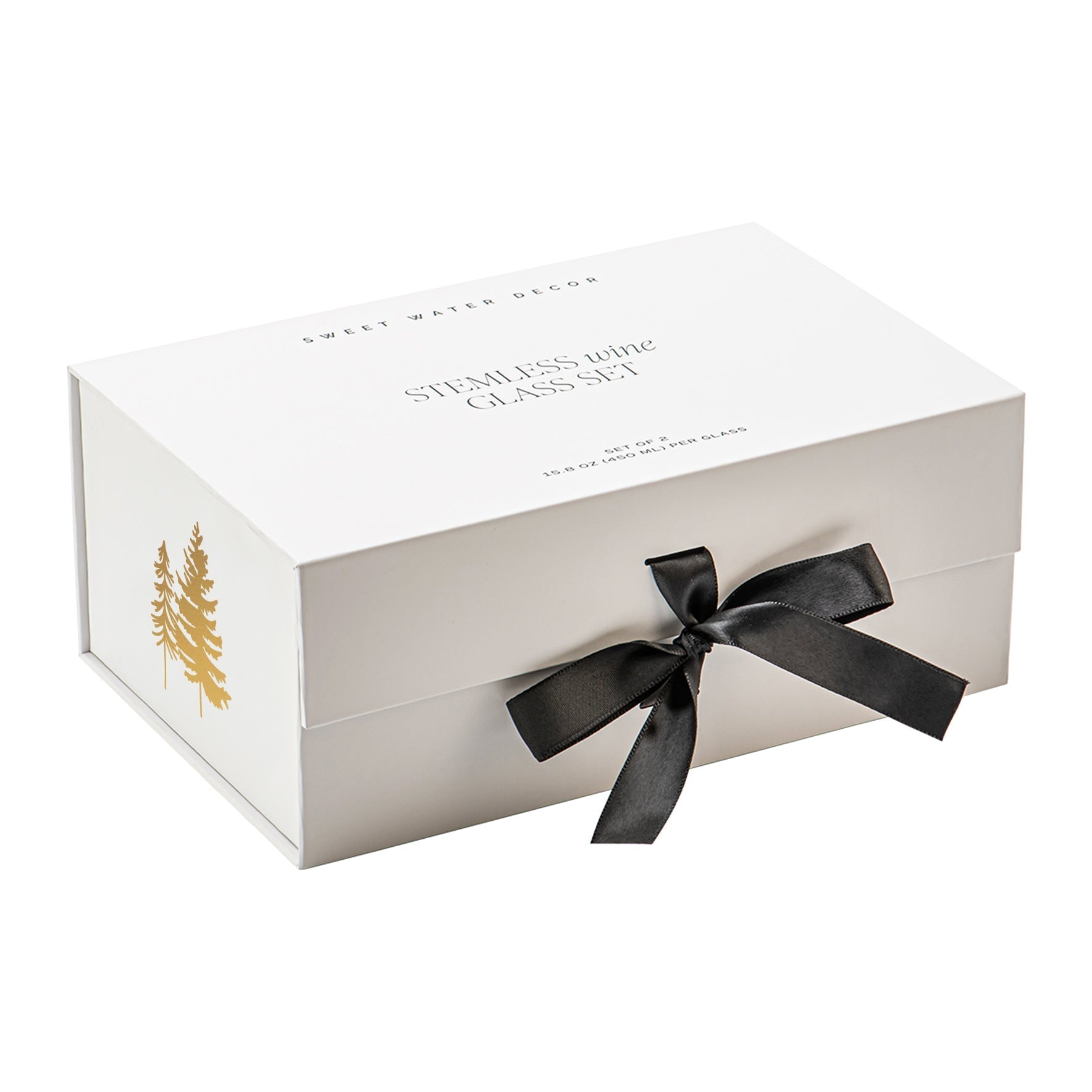Trees Stemless Wine Glass - Boxed Set of 2 - Che Cose Belle