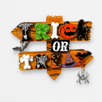 Trick or Treat Halloween Brooch by Lipstick & Chrome
