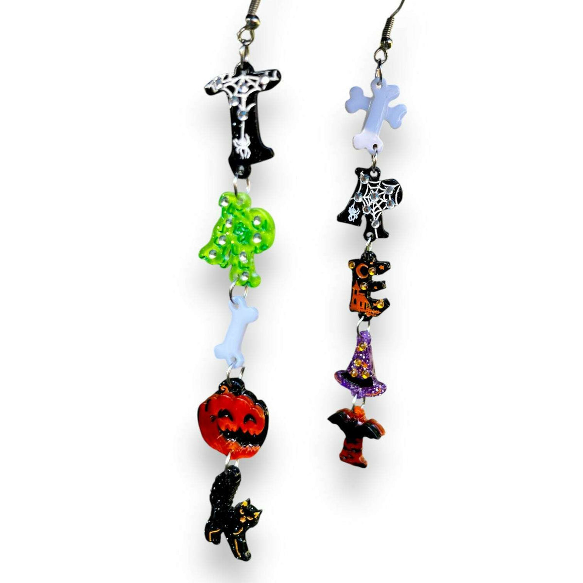 Trick or Treat Halloween Earrings by Lipstick & Chrome - Che Cose Belle