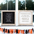 Double-Sided Halloween To Thanksgiving Reversible Porch Sign 2-in-1 Fall Decor