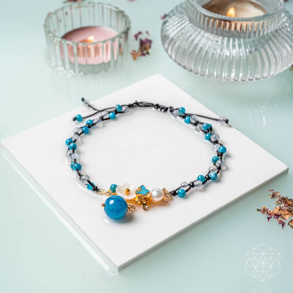 Triple Crystal Anklet of Positivity - Che Cose Belle