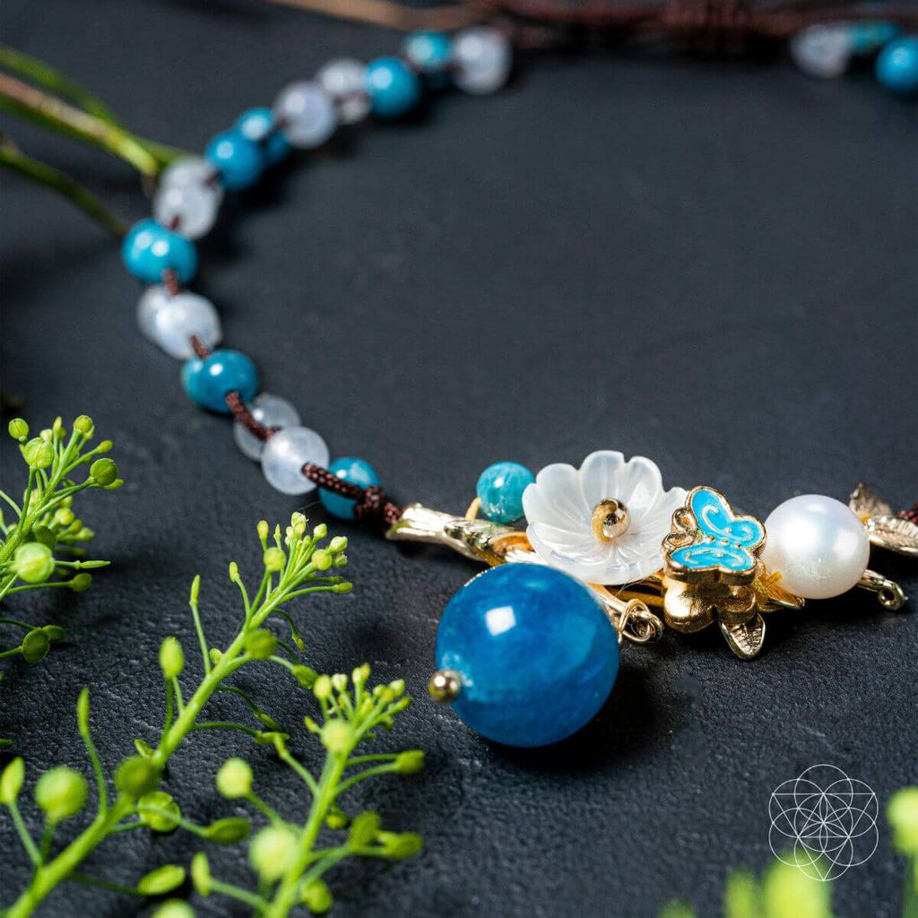 Triple Crystal Anklet of Positivity - Che Cose Belle