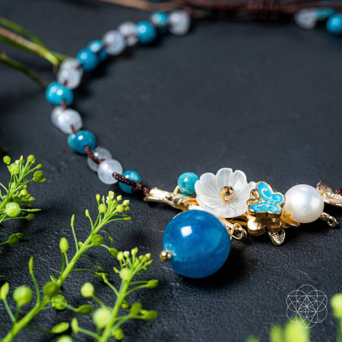 Triple Crystal Anklet of Positivity - Che Cose Belle