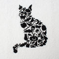 Halloween Cat Hand Towel