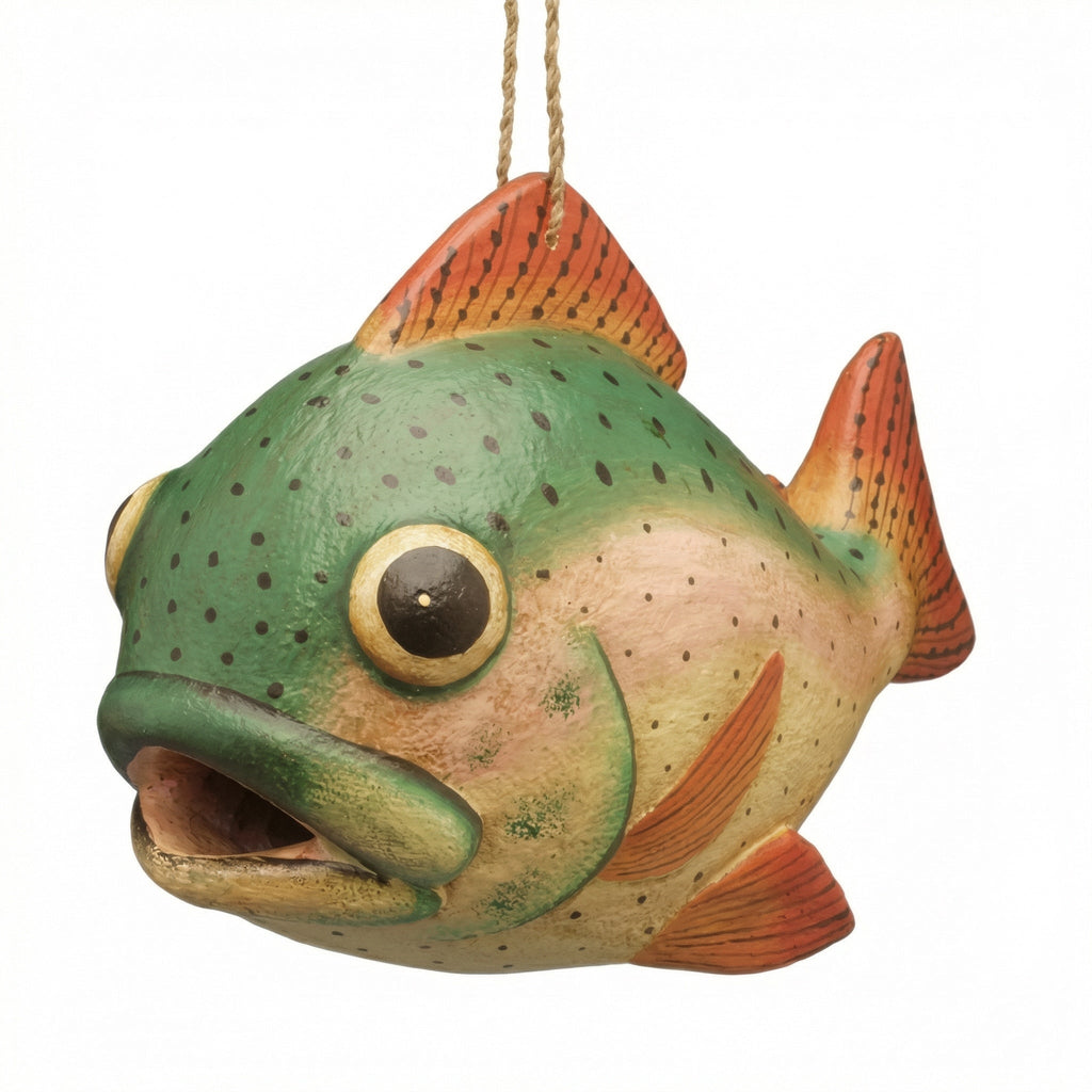 Trout Gord-O Wooden Birdhouse - Che Cose Belle