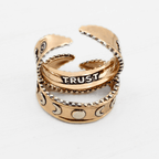 Trust Moon Phase Adjustable Ring - Che Cose Belle