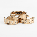 Trust Moon Phase Adjustable Ring - Che Cose Belle