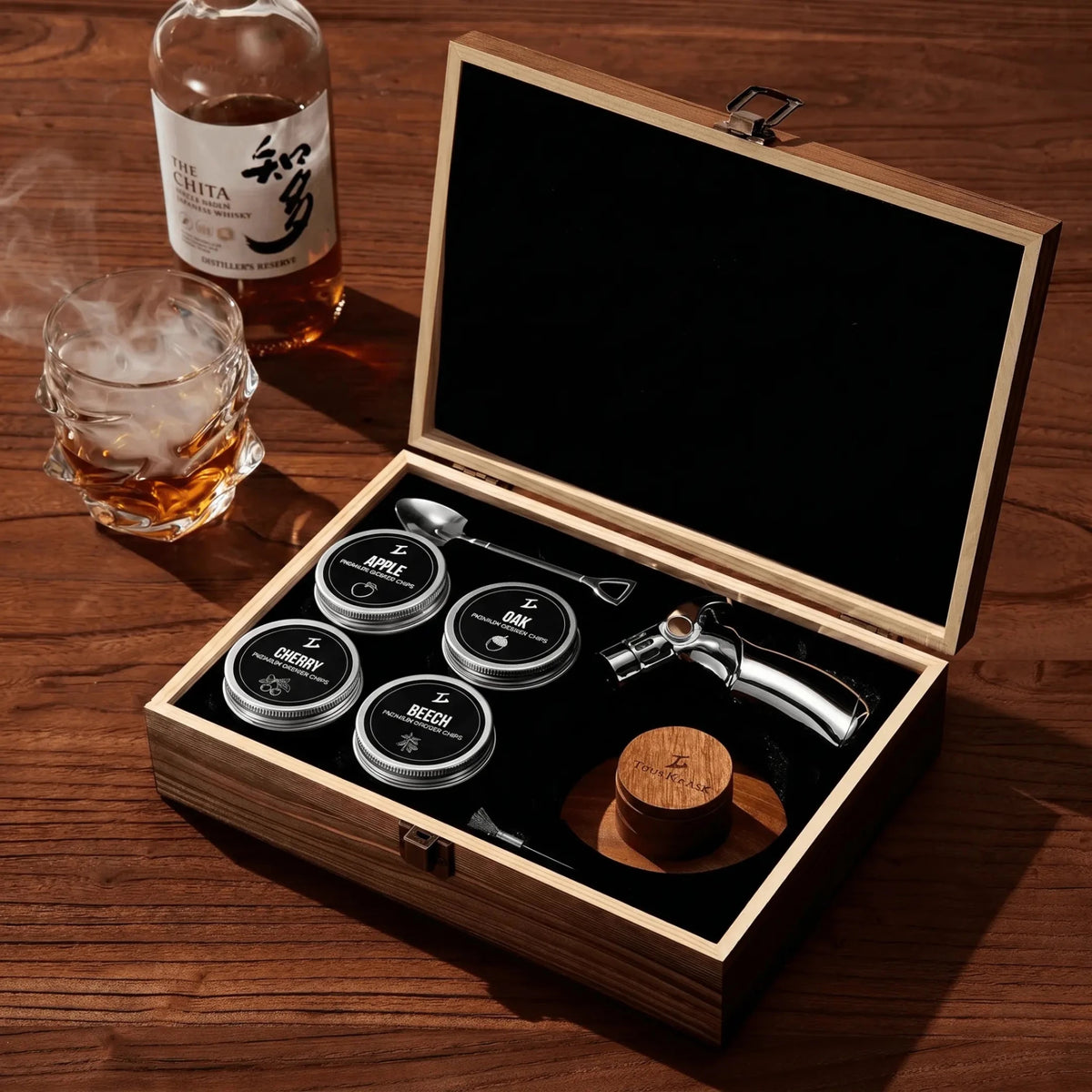 Tsuki Smoker Kit For Whisky & Cocktail (Storm Bundle) - Che Cose Belle