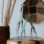 Tuareg Brass Giraffes Figurines - Che Cose Belle