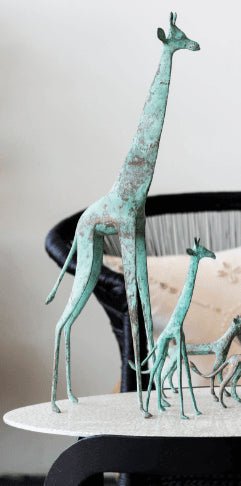 Tuareg Brass Giraffes Figurines - Che Cose Belle