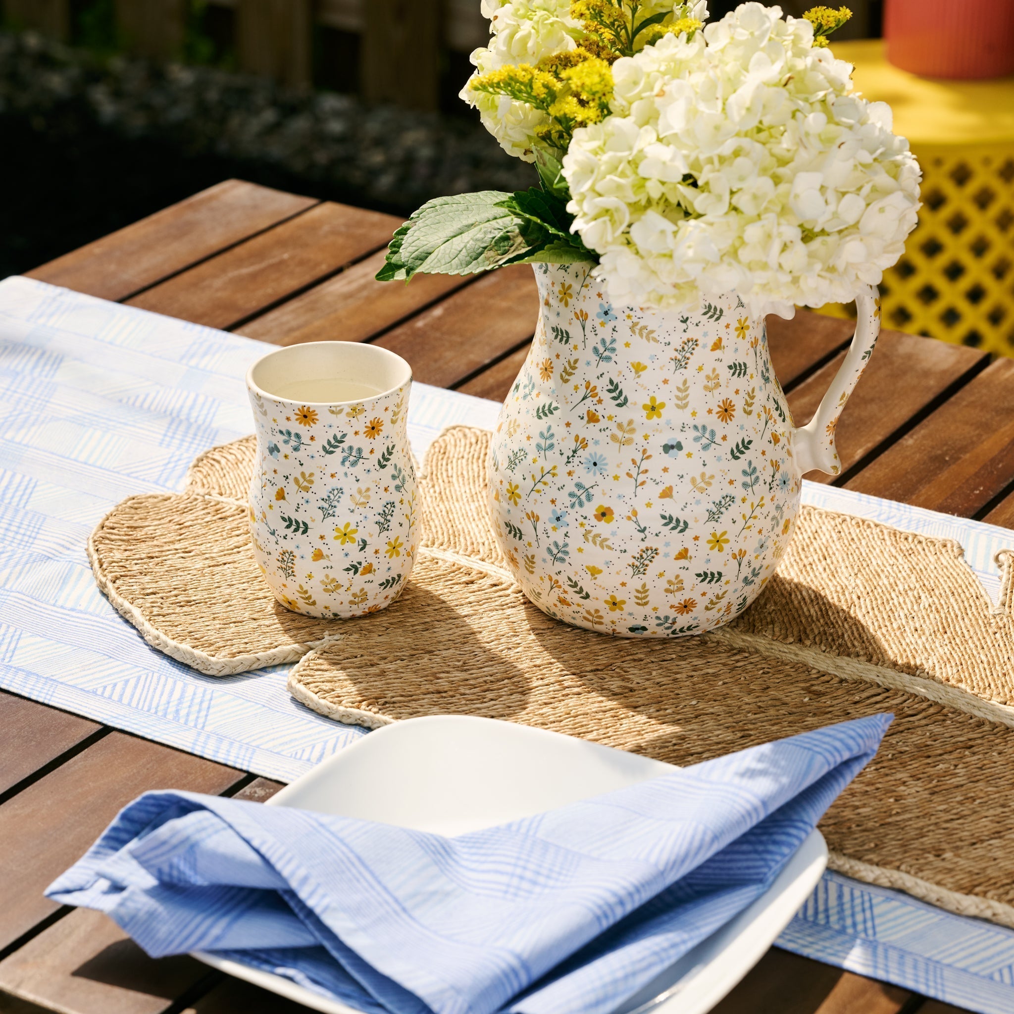 Tula Floral Ceramic Pitcher - Che Cose Belle
