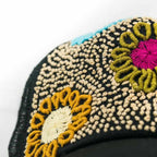 Tulum Hand Embroidered Trucker Flower Hat - Mexico - Che Cose Belle