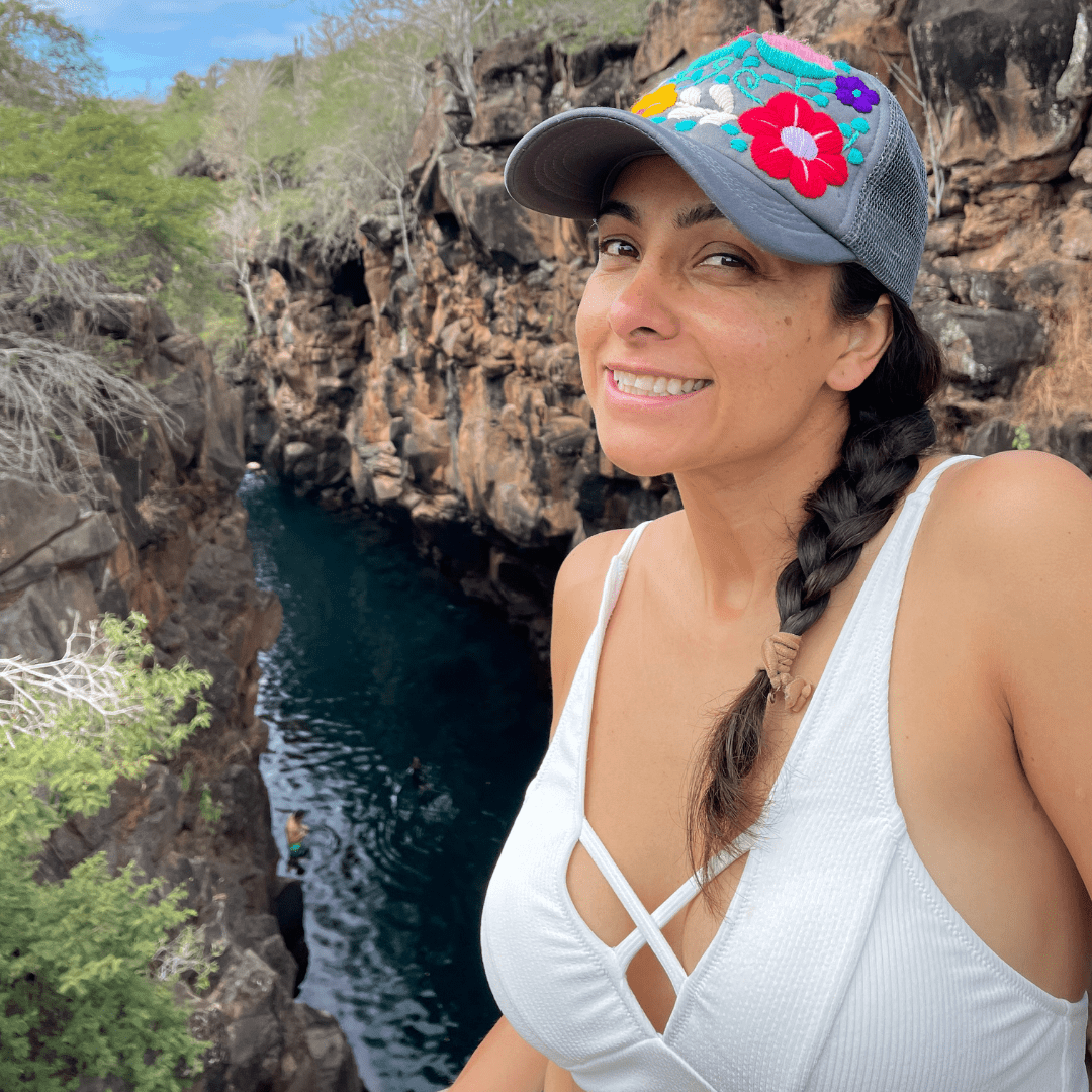 Tulum Hand Embroidered Trucker Flower Hat - Mexico - Che Cose Belle