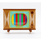 Tune In Customizable Retro TV Brooch by Lipstick & Chrome - Che Cose Belle