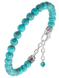 Turquoise Beaded Bracelet - Chain Fit - Che Cose Belle
