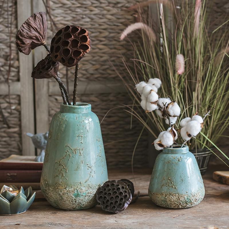 Turquoise Ceramic Vase - Che Cose Belle