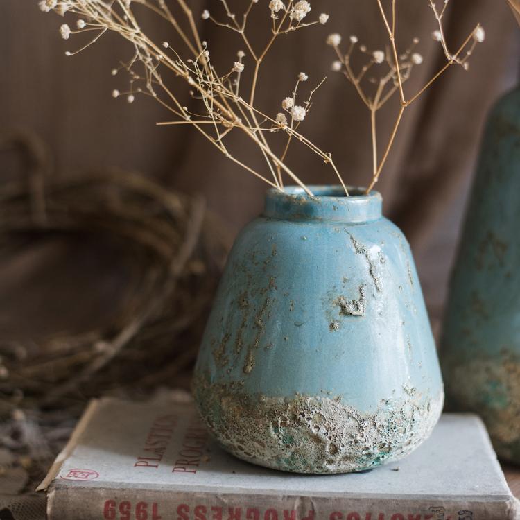 Turquoise Ceramic Vase - Che Cose Belle