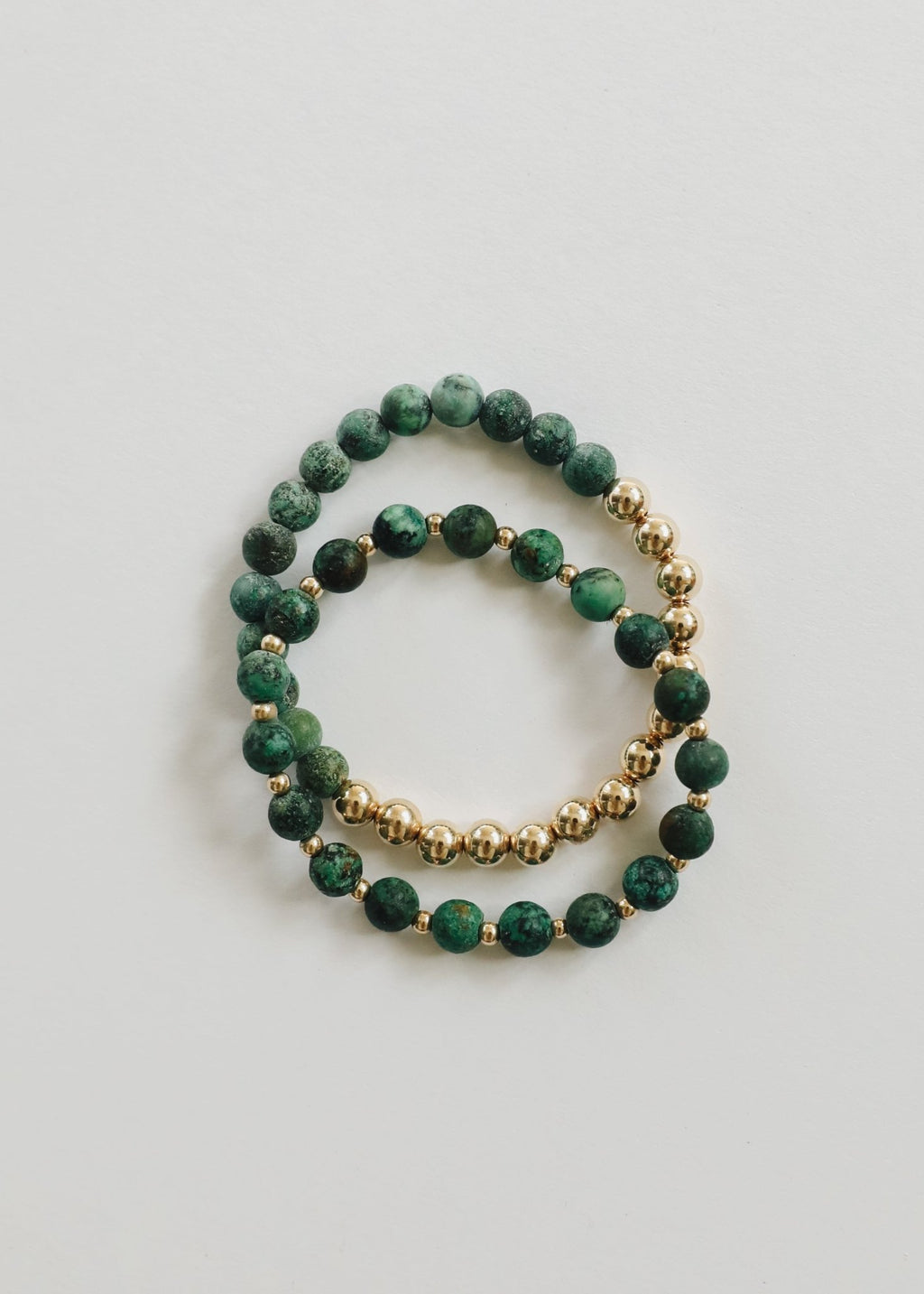 Turquoise Jasper :14k Gold Filled Sun + Moon || Adult Bracelets - Che Cose Belle