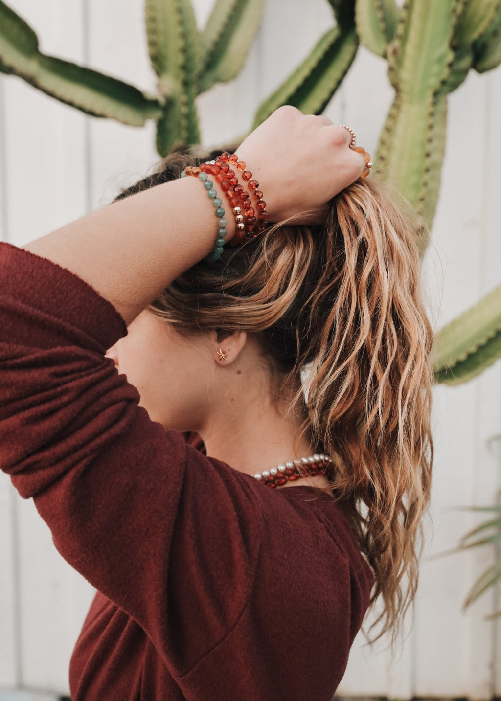 Turquoise Jasper :14k Gold Filled Sun + Moon || Adult Bracelets - Che Cose Belle