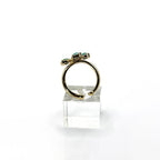 Turquoise Pearl Glory Cross Ring - Che Cose Belle