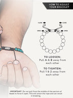 Turquoise & Silver Charms Beaded Bracelet - Native - Che Cose Belle
