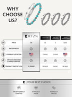 Turquoise & Silver Charms Beaded Bracelet - Native - Che Cose Belle