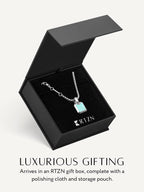 Turquoise Square Pendant Necklace - Che Cose Belle